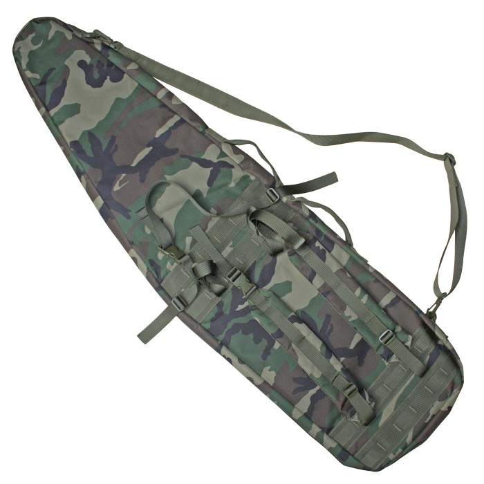 MFH Gewehrtasche Paintball woodland, gefüttert innen 120 cm